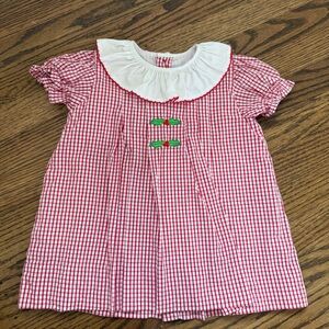 The Proper Peony Christmas Holly Dress 18mo